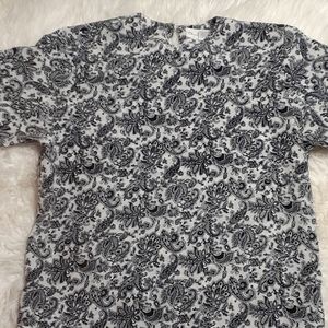 Oscar de la Renta Vintage Short Sleeve Top Size 16